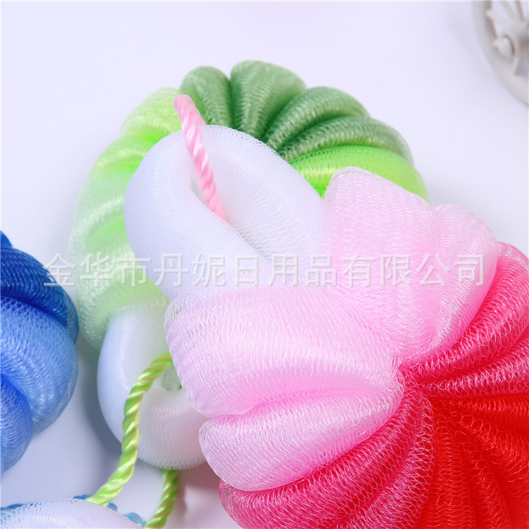 Factory Direct Sales Hot Sale High Quality Fine Mesh Gradient Color Bath Ball Bath Flower Bath Essential Factory Direct Sales Hot Sale High Quality Fine Mesh Gradient Color Bath Ball Bath Flower Bath Essential