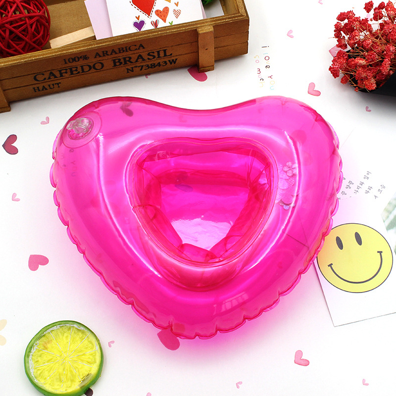 Spot PVC Inflatable Water Sports Goods Flamingo Coaster Inflatable Water Floating Beverage Cup Holder Cup Holder Wholesale