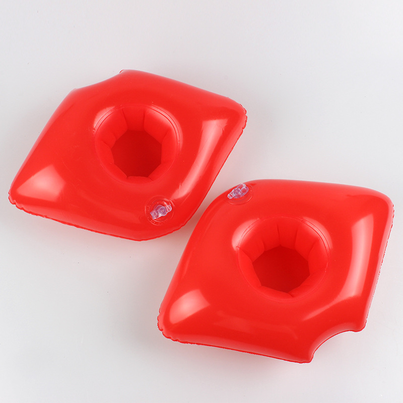 Spot PVC Inflatable Water Sports Goods Flamingo Coaster Inflatable Water Floating Beverage Cup Holder Cup Holder Wholesale