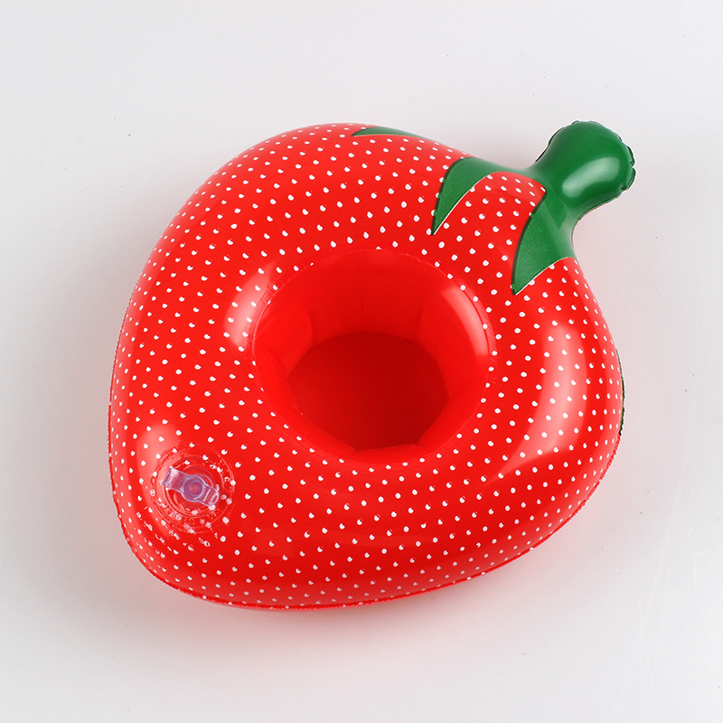 Spot PVC Inflatable Water Sports Goods Flamingo Coaster Inflatable Water Floating Beverage Cup Holder Cup Holder Wholesale