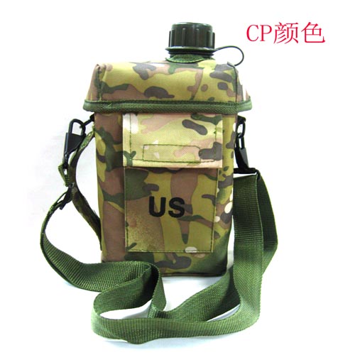 2 l square bucket capacity bottle outdoor kettle military camouflage jug kettle 