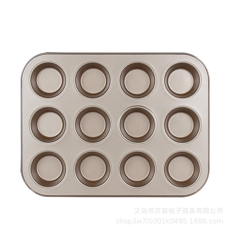 Baking Mold 12-Piece round Non-Stick Cake Mold Large Baking Pan Muffin Cake Paper Tray Baking Mold Household Baking Mold 12-Piece round Non-Stick Cake Mold Large Baking Pan Muffin Cake Paper Tray Baking Mold Household