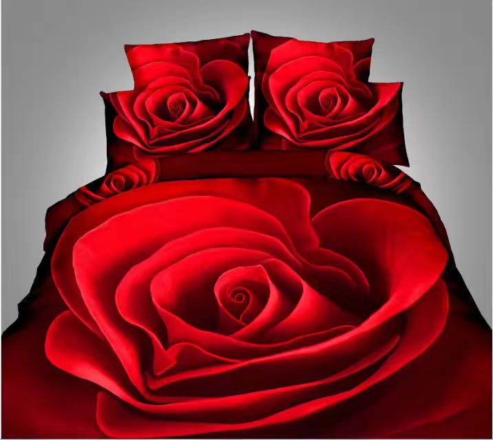 7D Printed Four-Piece Bedding Set Foreign Trade Kit Bedspread Duvet Cover Fitted Sheet New Product 7D Printed Four-Piece Bedding Set Foreign Trade Kit Bedspread Duvet Cover Fitted Sheet New Product