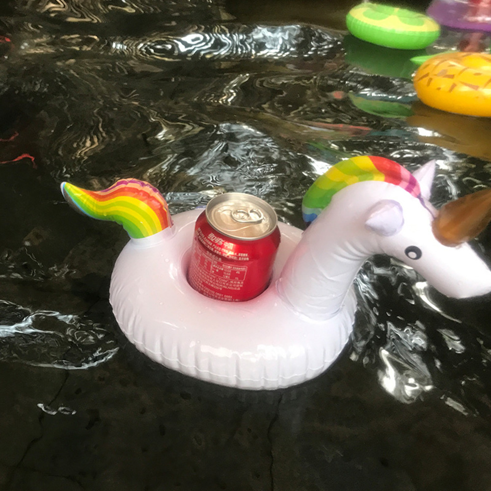 Unicorn Cup-holders, inflatable water coaster floating drink cup-holders, are available from stock on Instagram