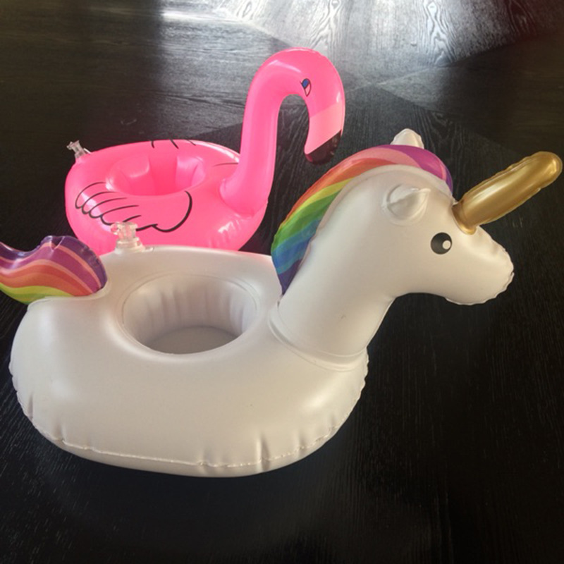 Unicorn Cup-holders, inflatable water coaster floating drink cup-holders, are available from stock on Instagram