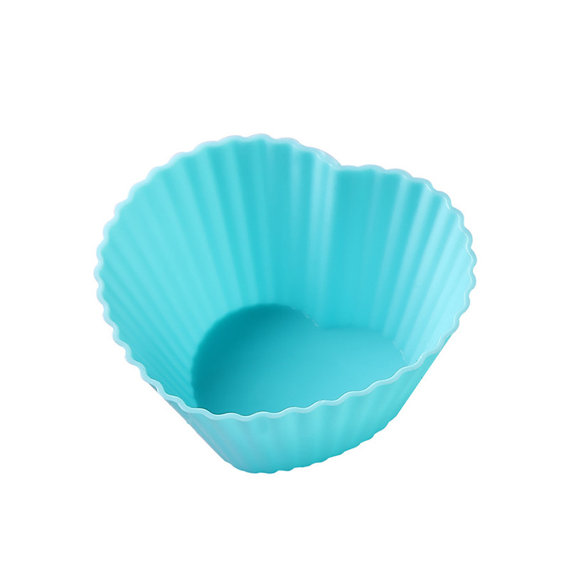 Muffin Cup Colorful round Silicone Cake Mold Puff Gel Mold Soap Mold Muffin Cup Baking Mold