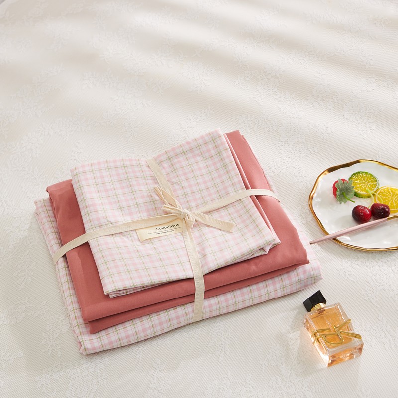 New Cotton USA Series Four-Piece Bedding Set Simple Nordic Quilt Cover Bed Sheet and Pillowcase