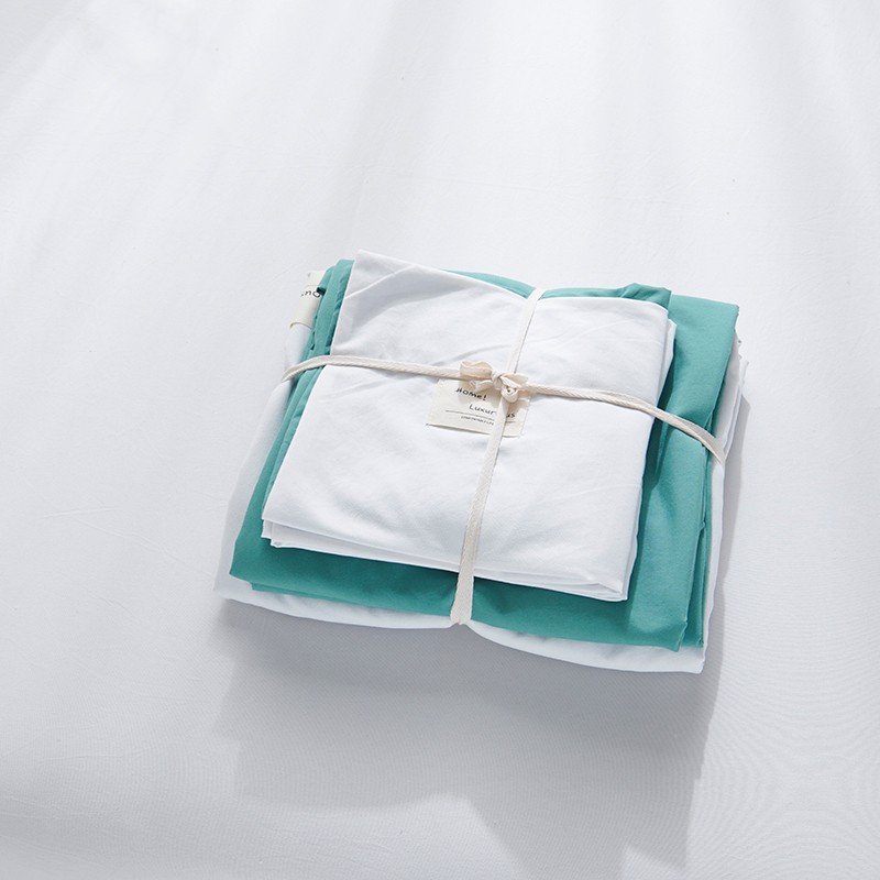 New Cotton USA Series Four-Piece Bedding Set Simple Nordic Quilt Cover Bed Sheet and Pillowcase