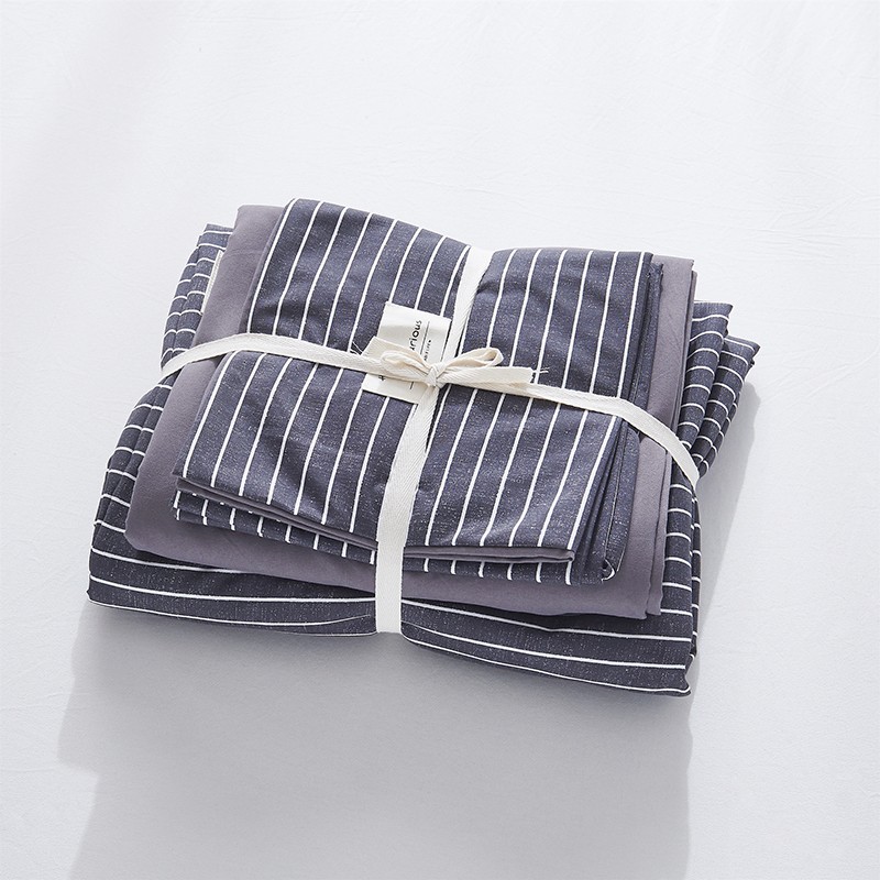 New Cotton USA Series Four-Piece Bedding Set Simple Nordic Quilt Cover Bed Sheet and Pillowcase