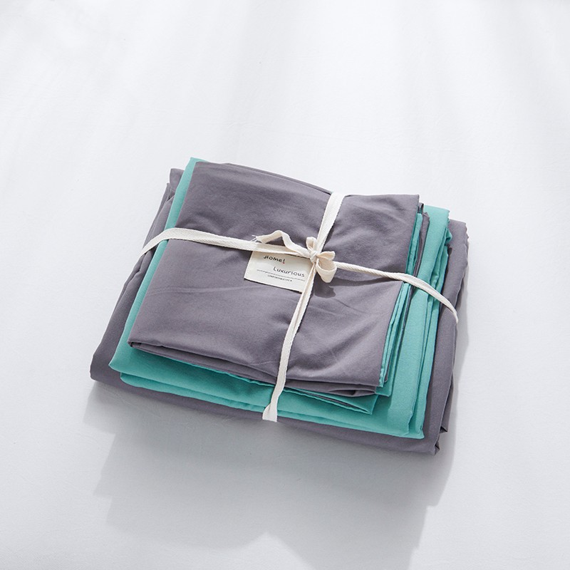 New Cotton USA Series Four-Piece Bedding Set Simple Nordic Quilt Cover Bed Sheet and Pillowcase