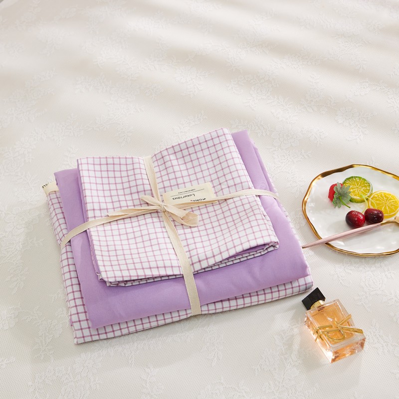 New Cotton USA Series Four-Piece Bedding Set Simple Nordic Quilt Cover Bed Sheet and Pillowcase