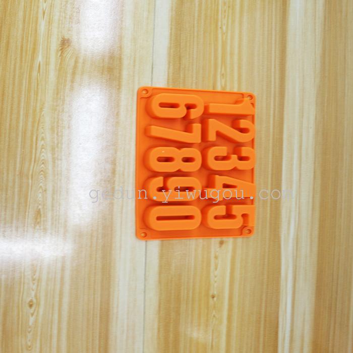 Silicone kitchen daily necessities silicone digital cake mold safety food grade Silicone kitchen daily necessities silicone digital cake mold safety food grade