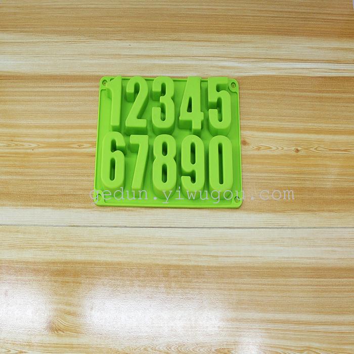 Silicone kitchen daily necessities silicone digital cake mold safety food grade Silicone kitchen daily necessities silicone digital cake mold safety food grade