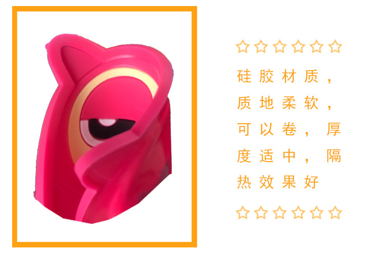 0398 Silicone Cup Mat Cute Creative Cartoon Anti-Scald Non-Slip Mat Non-Slip Dining Table Coaster Heat Proof Mat Teacup Mat