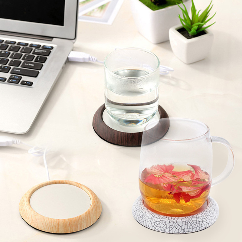 USB Heating Coaster Foreign Trade Coffee Tea Office Heating Cup Warming Holder New Exotic Insulation Thermal Cup Pad