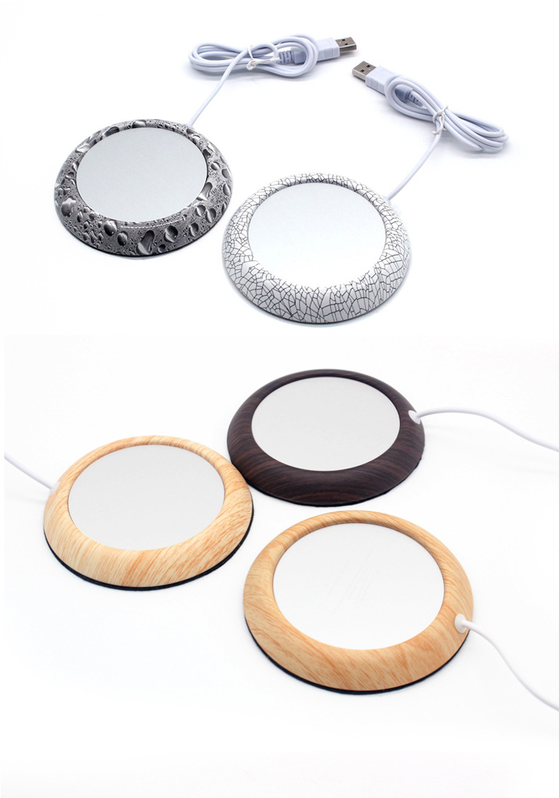 USB Heating Coaster Foreign Trade Coffee Tea Office Heating Cup Warming Holder New Exotic Insulation Thermal Cup Pad