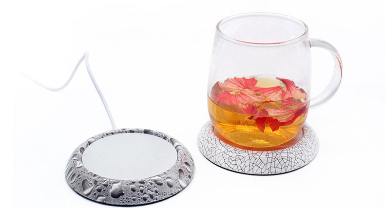 USB Heating Coaster Foreign Trade Coffee Tea Office Heating Cup Warming Holder New Exotic Insulation Thermal Cup Pad