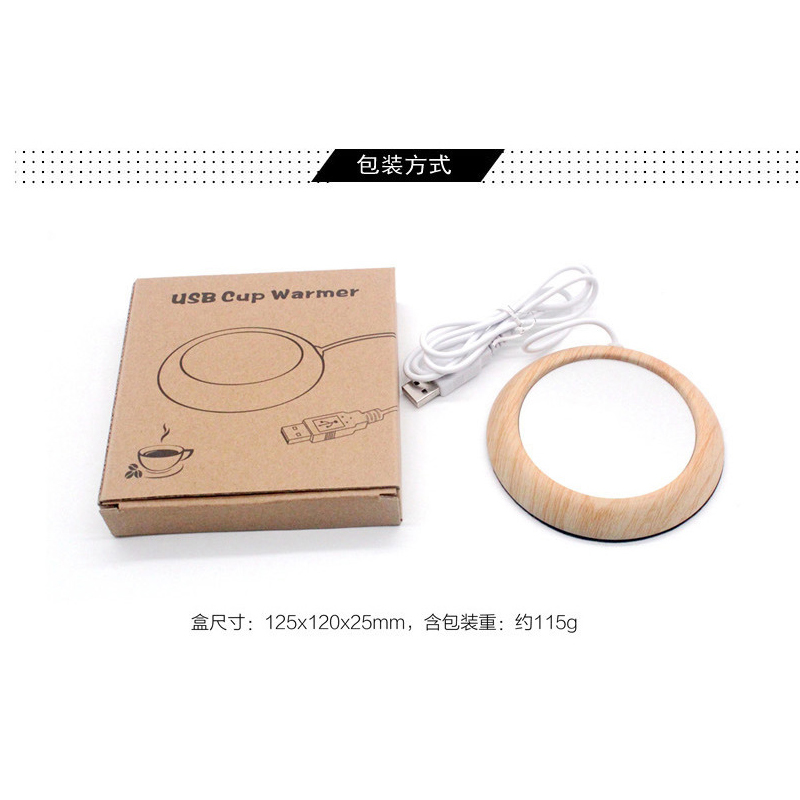 USB Heating Coaster Foreign Trade Coffee Tea Office Heating Cup Warming Holder New Exotic Insulation Thermal Cup Pad