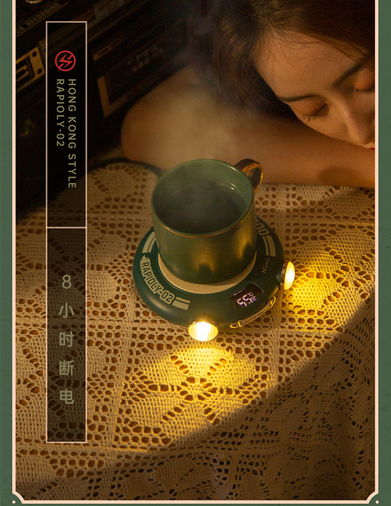 Small Green New Thermal Cup Pad Desktop Intelligent Heating Base Household 55 Degrees Automatic Thermal Insulation Heating Coaster Small Green New Thermal Cup Pad Desktop Intelligent Heating Base Household 55 Degrees Automatic Thermal Insulation Heating Coaster