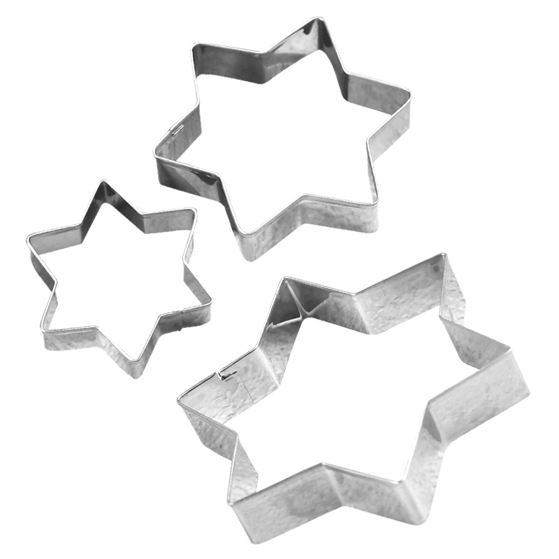 Factory Direct Supply 5 Pieces Stainless Steel Cookie Cutter Baking Tool Cake Mold Spoon Type Cookie Cutter