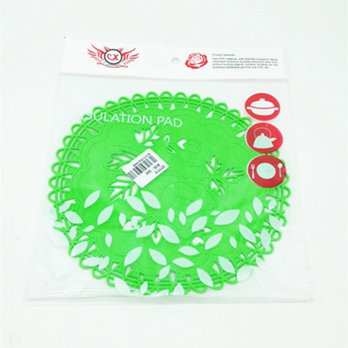 0711 Color Pad Silicone Placemat Coaster Cup Pad Pad Pad Creative Scissors Insulation Pad
