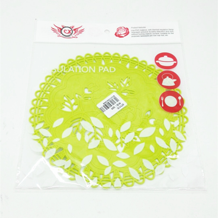 0711 Color Pad Silicone Placemat Coaster Cup Pad Pad Pad Creative Scissors Insulation Pad