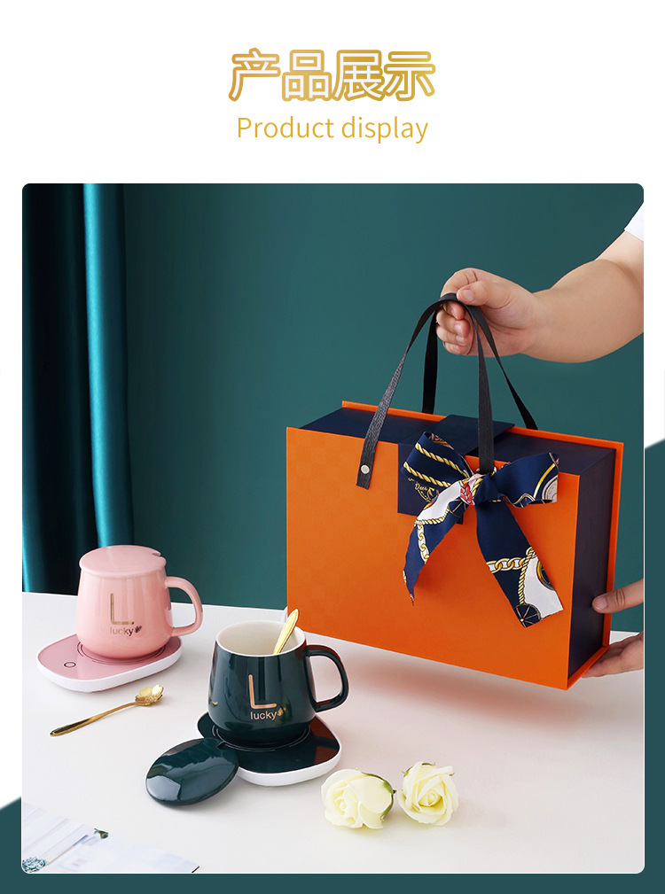 Warm Cup 55 Degrees Cup Warming Holder Automatic Constant Temperature Heating Coaster Insulated Mug Hot Milk Gift Gift Gift Box