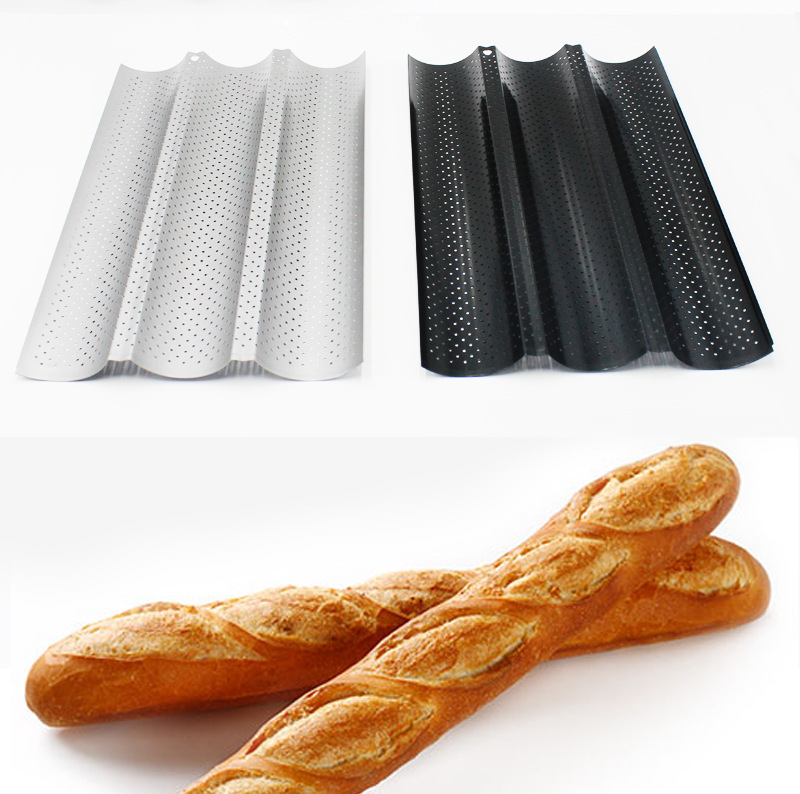 Factory Wholesale Non-Stick 4-Slot 3-Slot Bread Wave Grid Runner 2 Wave Baguette Baking Mold Cake Mold Factory Wholesale Non-Stick 4-Slot 3-Slot Bread Wave Grid Runner 2 Wave Baguette Baking Mold Cake Mold