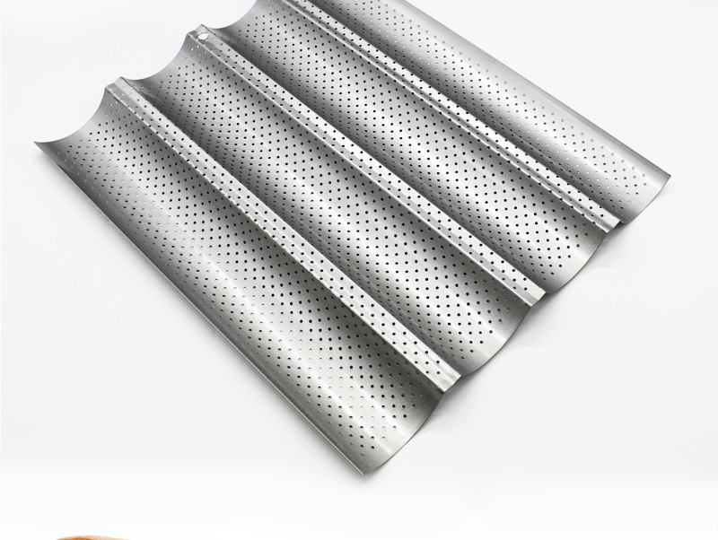 Factory Wholesale Non-Stick 4-Slot 3-Slot Bread Wave Grid Runner 2 Wave Baguette Baking Mold Cake Mold Factory Wholesale Non-Stick 4-Slot 3-Slot Bread Wave Grid Runner 2 Wave Baguette Baking Mold Cake Mold