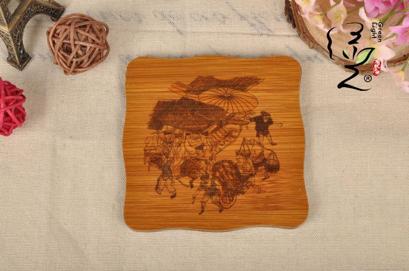 Factory direct illustration style coaster Potholder coffee cup mat non-slip coaster Korea air coaster