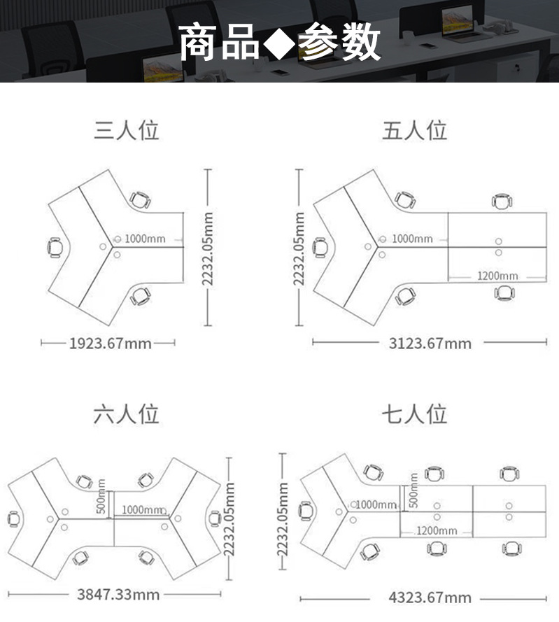 Office Desk Computer Desk Simple Office Desk Staff Screen Financial Card Holder Office Staff Table and Chair Combination