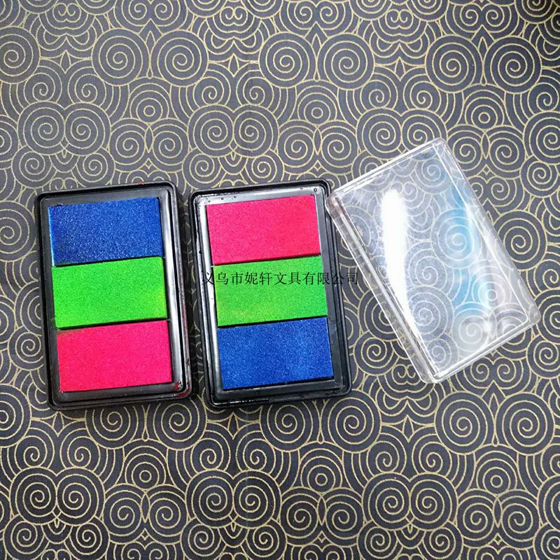 Children's toys color octagonal printing table manual diy greeting card wood stamp special printing Taiwan
