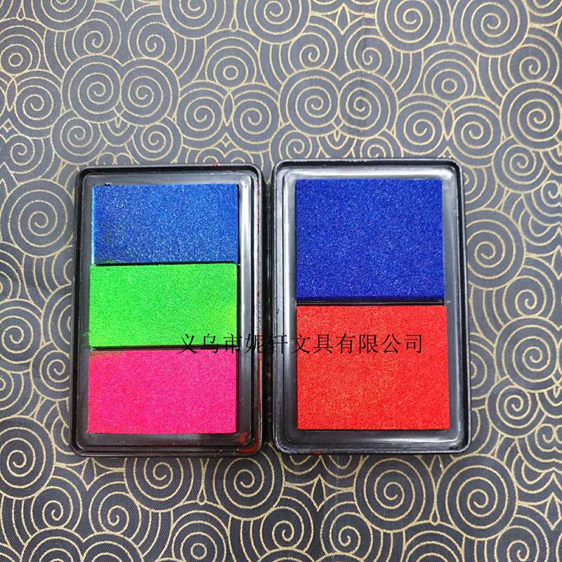 Children's toys color octagonal printing table manual diy greeting card wood stamp special printing Taiwan