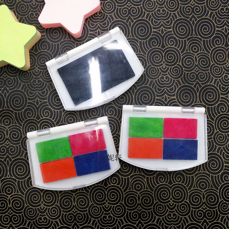 Children's toys color octagonal printing table manual diy greeting card wood stamp special printing Taiwan