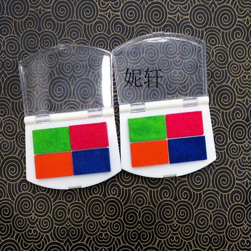 Children's toys color octagonal printing table manual diy greeting card wood stamp special printing Taiwan