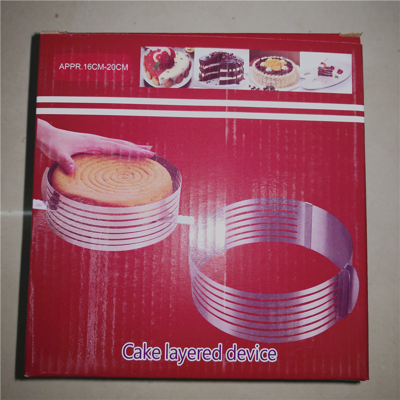 Thickening adjustable layered stainless steel mousse ring expansion circle cake mold baking mold cake ring