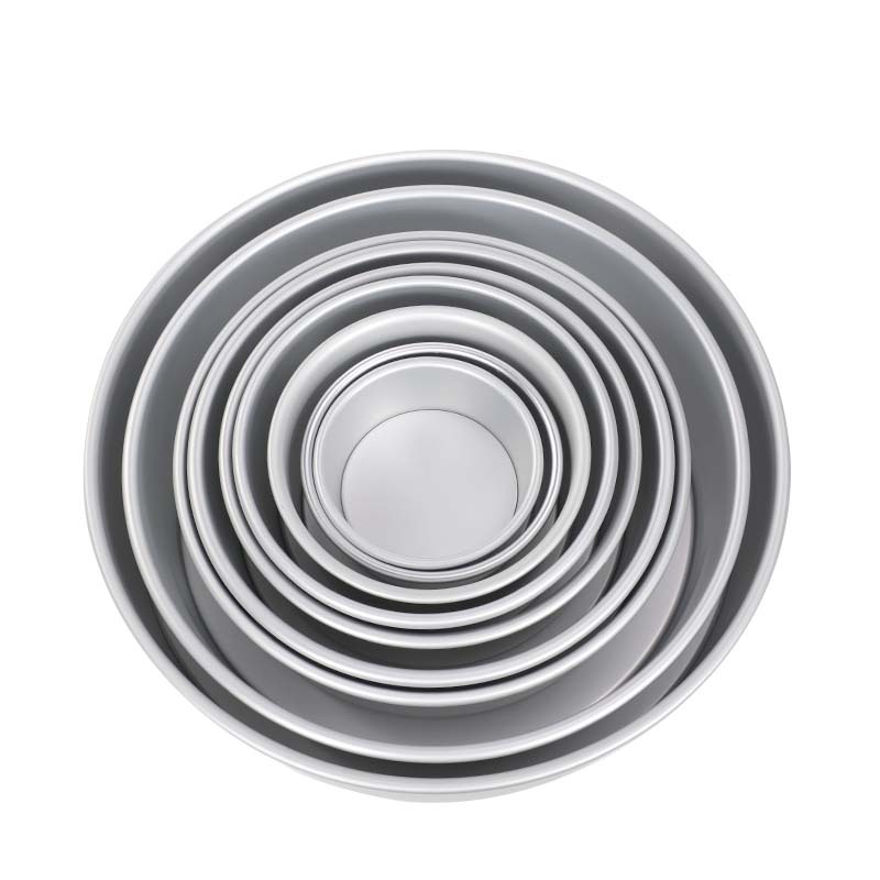 Anode Aluminum Alloy Cake Mold round Live Bottom Non-Stick Baking Mold Qi Feng Cake Mold Baking Tray Mold