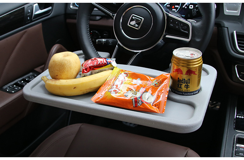 Car Multi-Purpose Steering Wheel Card Table Car Computer Bracket Chair Back Bracket Car Office Small Table Board