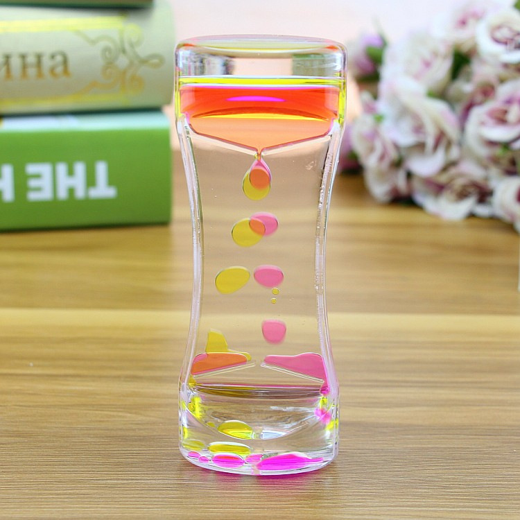 Creative Fashion Two-Color Oil Leakage Toy Dynamic Oil Drop Hourglass Crafts Decoration Home Decoration Creative Fashion Two-Color Oil Leakage Toy Dynamic Oil Drop Hourglass Crafts Decoration Home Decoration