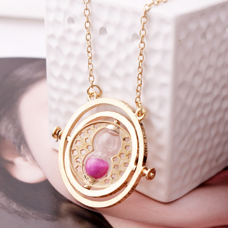 European and American Jewelry Time Time Converter Hourglass Necklace Accessories Factory Wholesale