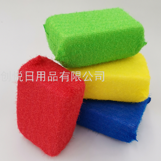 Hair Breaking Large Single Hanging Card Dish Brush Pot Cleaning Sink Bathtub Table Sponge Brush Cleaning Sponge Block