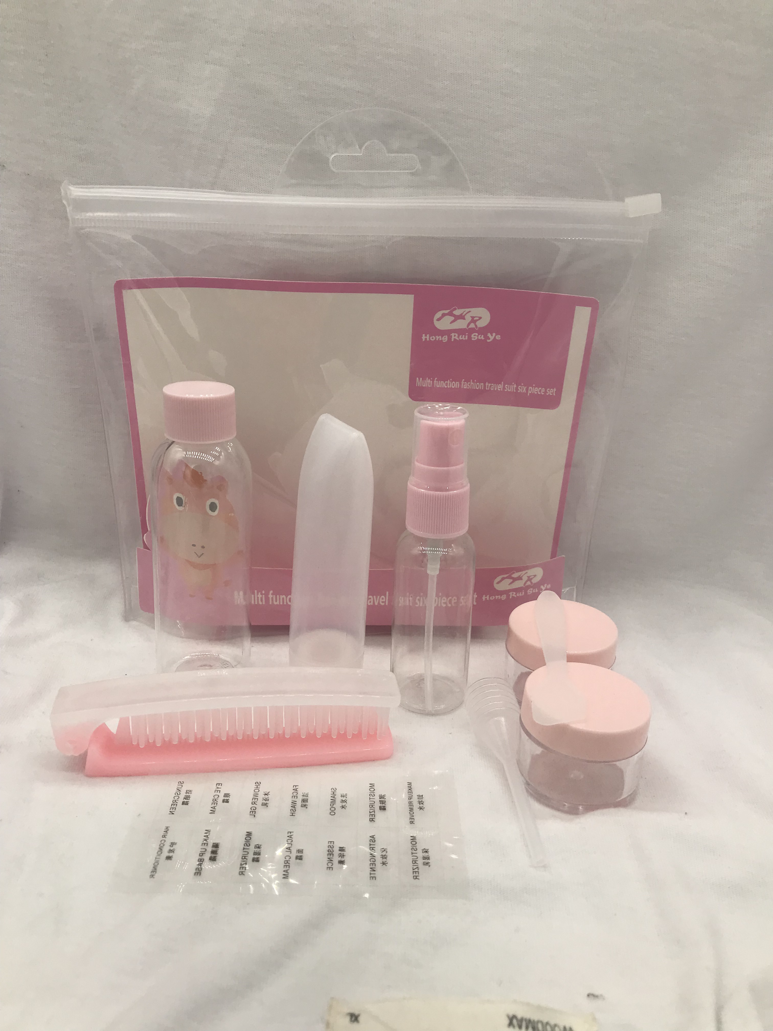 Multi-purpose travel repackaging shampoo and shower gel repackaging