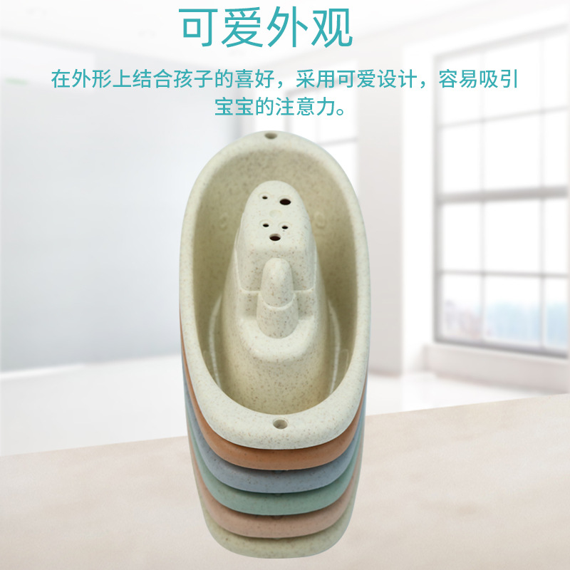Cross-Border Children&#039;s Intelligence Toys Small Boat Folding Layer Hourglass Stacked Cup Straw Color Parent-Child Early Education Bathroom Wholesale