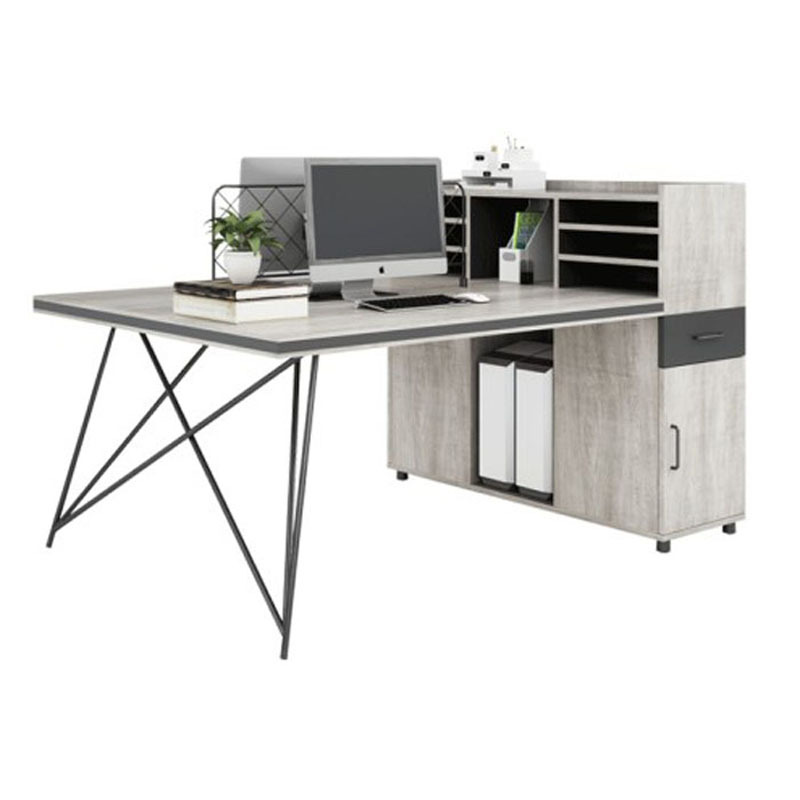 Staff Desk Four-Seat Subareas Screens Staff Table and Chair Combination Financial Card Position Industrial Style Office Furniture