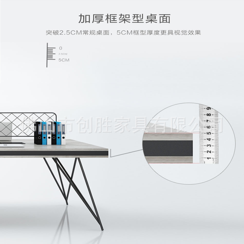 Staff Desk Four-Seat Subareas Screens Staff Table and Chair Combination Financial Card Position Industrial Style Office Furniture