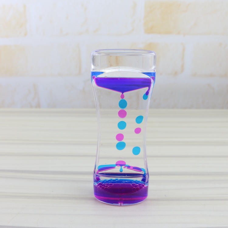 Wholesale Kg41 Two-Color Liquid Oil Leakage Oil Drops Hourglass Timer Decompression Crafts Creative Gift Decoration Wholesale Kg41 Two-Color Liquid Oil Leakage Oil Drops Hourglass Timer Decompression Crafts Creative Gift Decoration