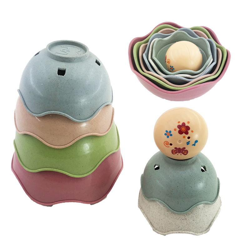 2021 Exclusive for Cross-Border Children's Educational Fun Shape Layers Hourglass Stacked Cup Straw Color Science and Education Bath Toys 2021 Exclusive for Cross-Border Children's Educational Fun Shape Layers Hourglass Stacked Cup Straw Color Science and Education Bath Toys