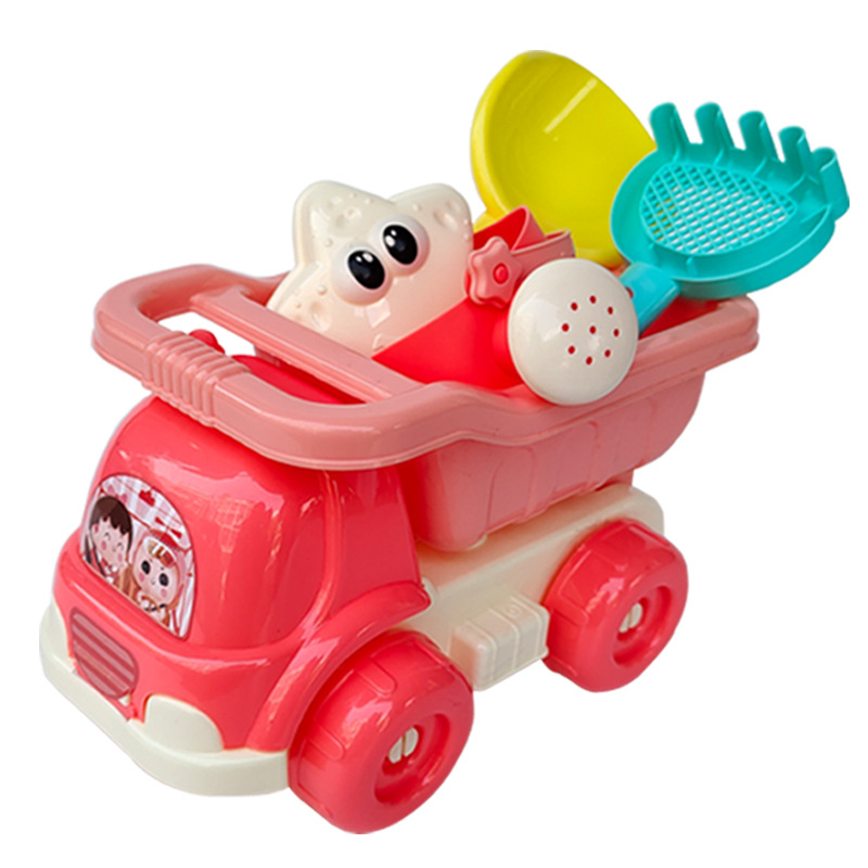 Children&#039;s Beach Toy Suit Beach Car Sand Digging Water Toys Beach Bucket Hourglass Shovel Seaside Sand Playing Tools
