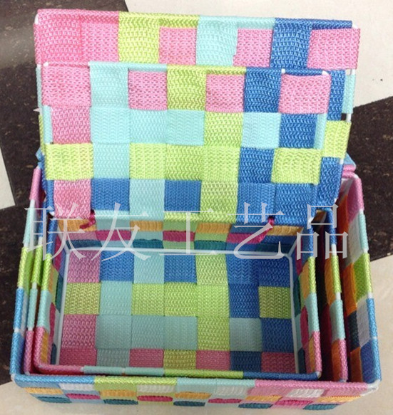 New hand-woven debris debris basket with lid Silk Ribbon storage basket hand woven baskets New hand-woven debris debris basket with lid Silk Ribbon storage basket hand woven baskets