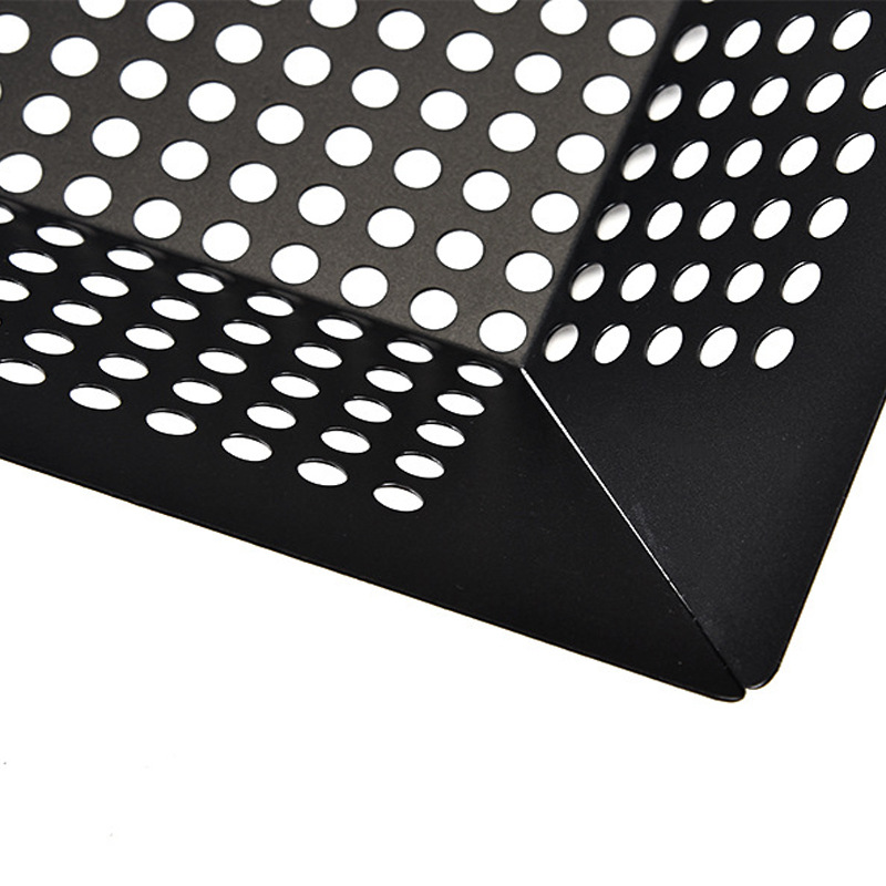 Stainless Steel Square Grilled Basket Porous Barbecue Plate Grill Baskets Barbecue Colander BBQ Outdoor Grill
